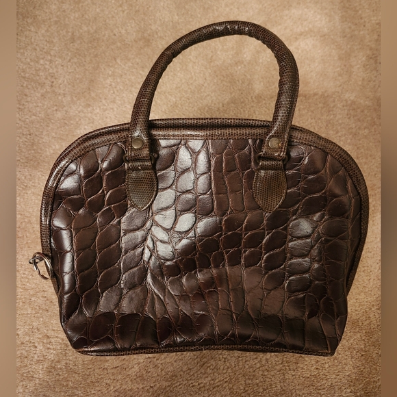Brown Patchwork Handbag - Picture 2 of 9